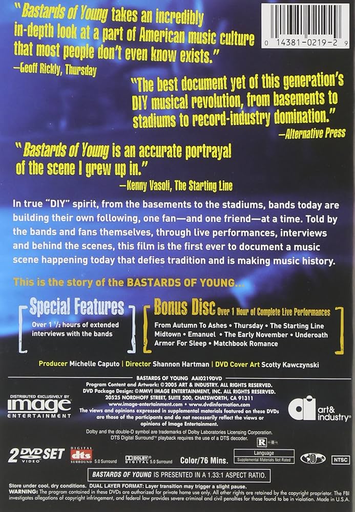 Amazon.com: Bastards of Young [DVD] : 電影和電視